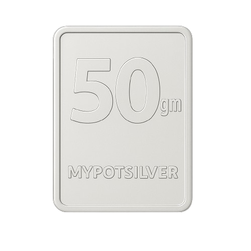 PG 50 Gram Silver Mint Bar 24k (99.9%)