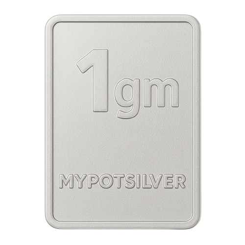 PG 1 Gram Silver Mint Bar 24k (99.9%)