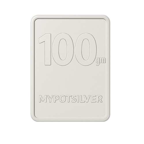PG 100 Gram Silver Mint Bar 24k (99.9%)