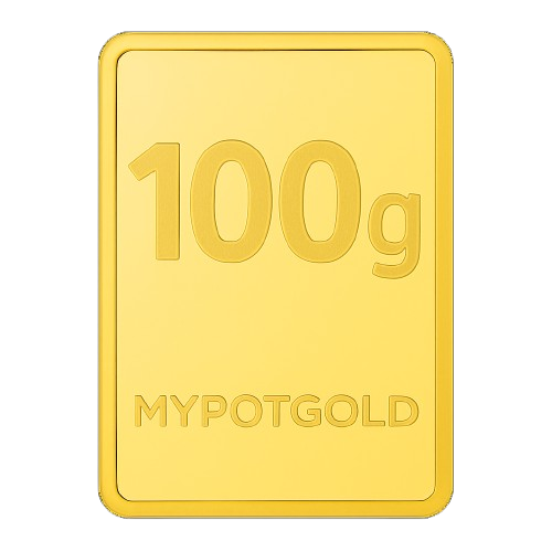 PG 100 Gram Gold Mint Bar 24k (99.9%)