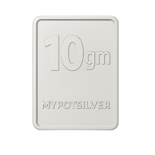 PG 10 Gram Silver Mint Bar 24k (99.9%)